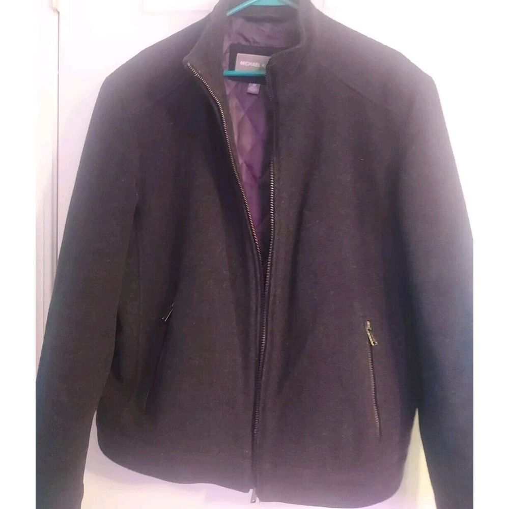 Michael Kors Men's Wool Peacoat/bomber Jacket Size Medium
